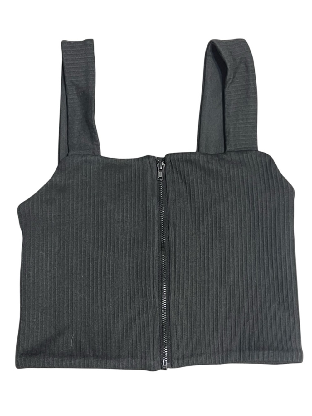Aerie Offline Dark Charcoal Grey Green V-Neck Blouse Top Women’s Size S/P NWT